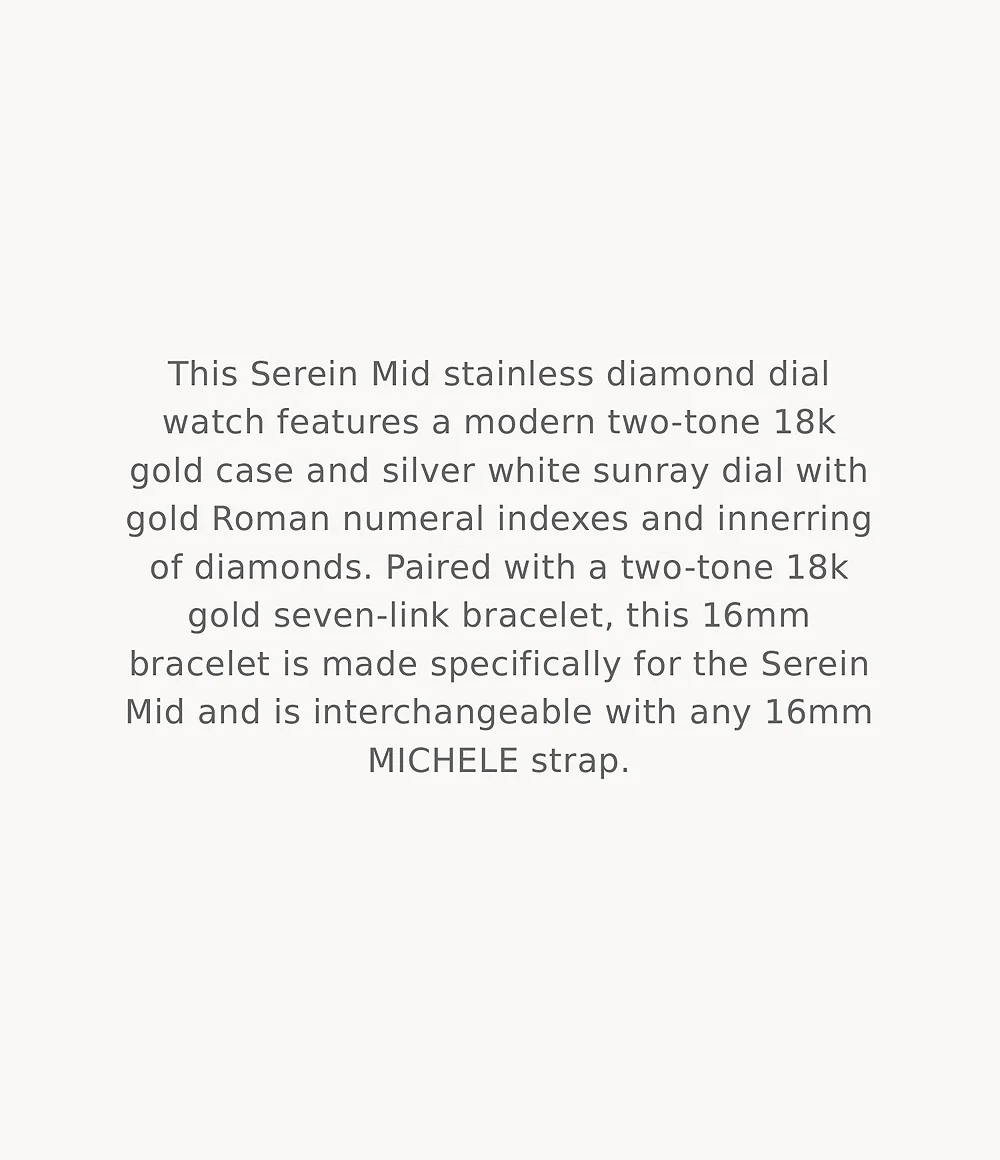 MICHELE Watches Serein Mid Diamond Sunray Dial Watch (36mm) - Image 9