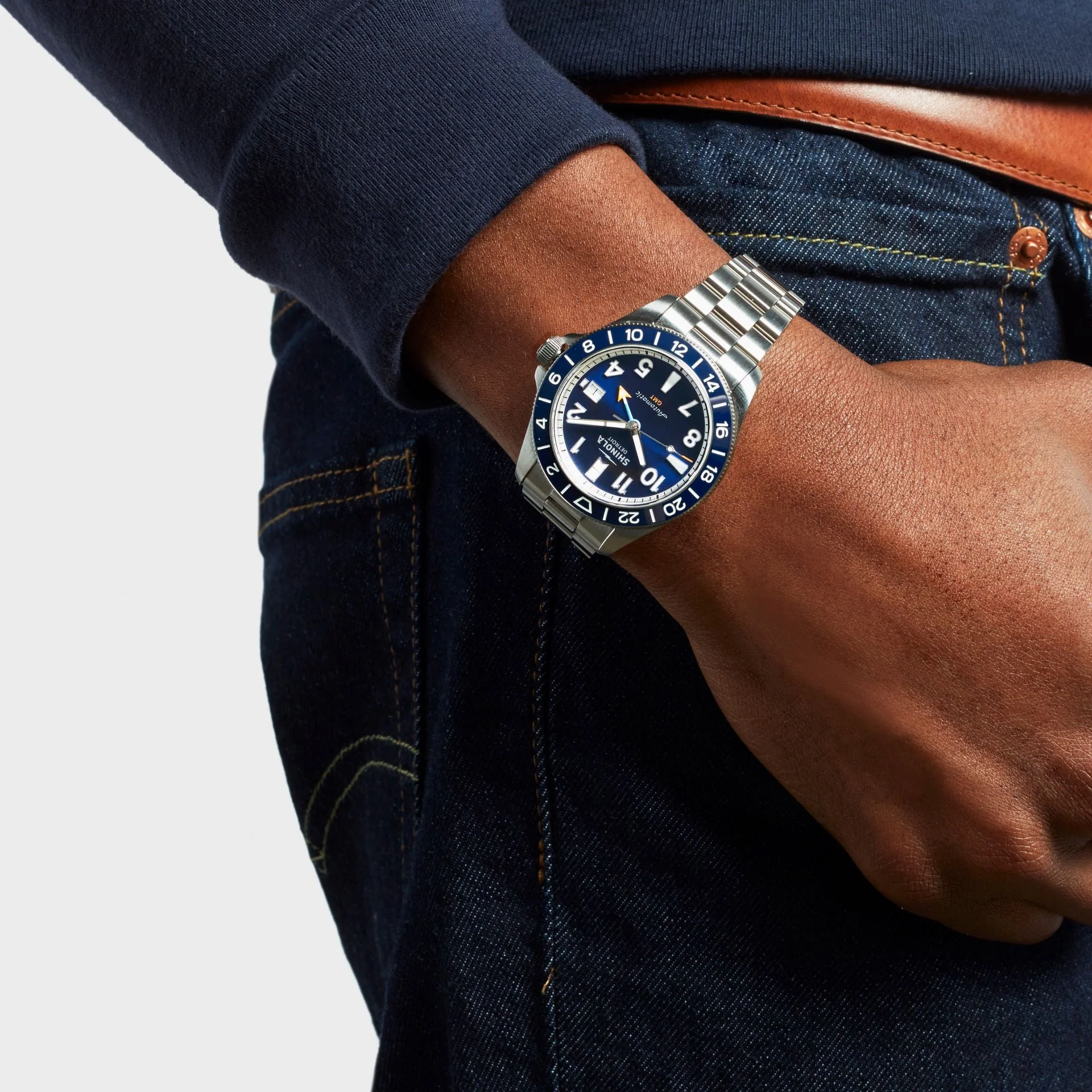 Shinola Monster GMT Automatic Watch Gift Set (40mm) - Image 15