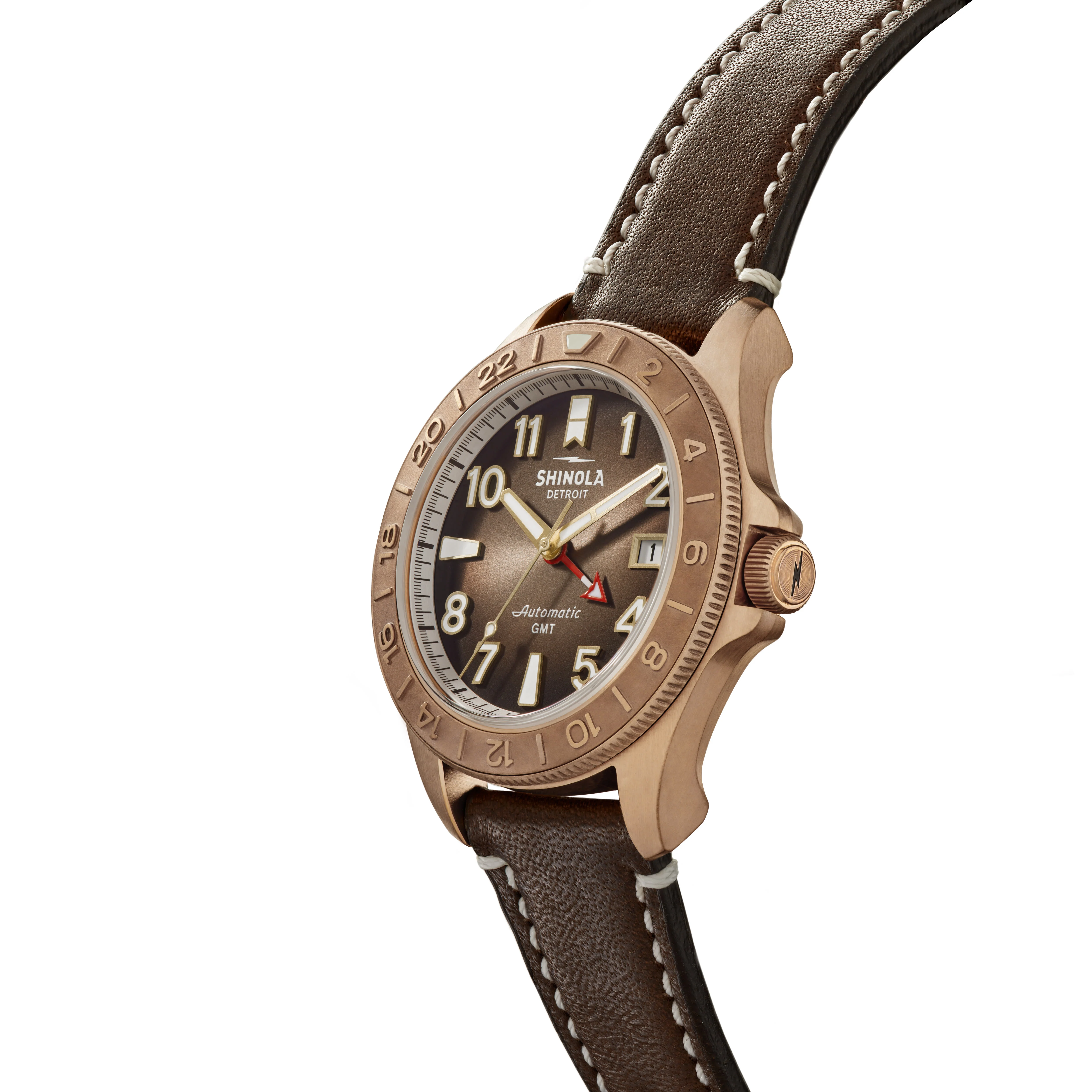 Shinola Bronze Monster GMT Watch (40mm) - Image 3