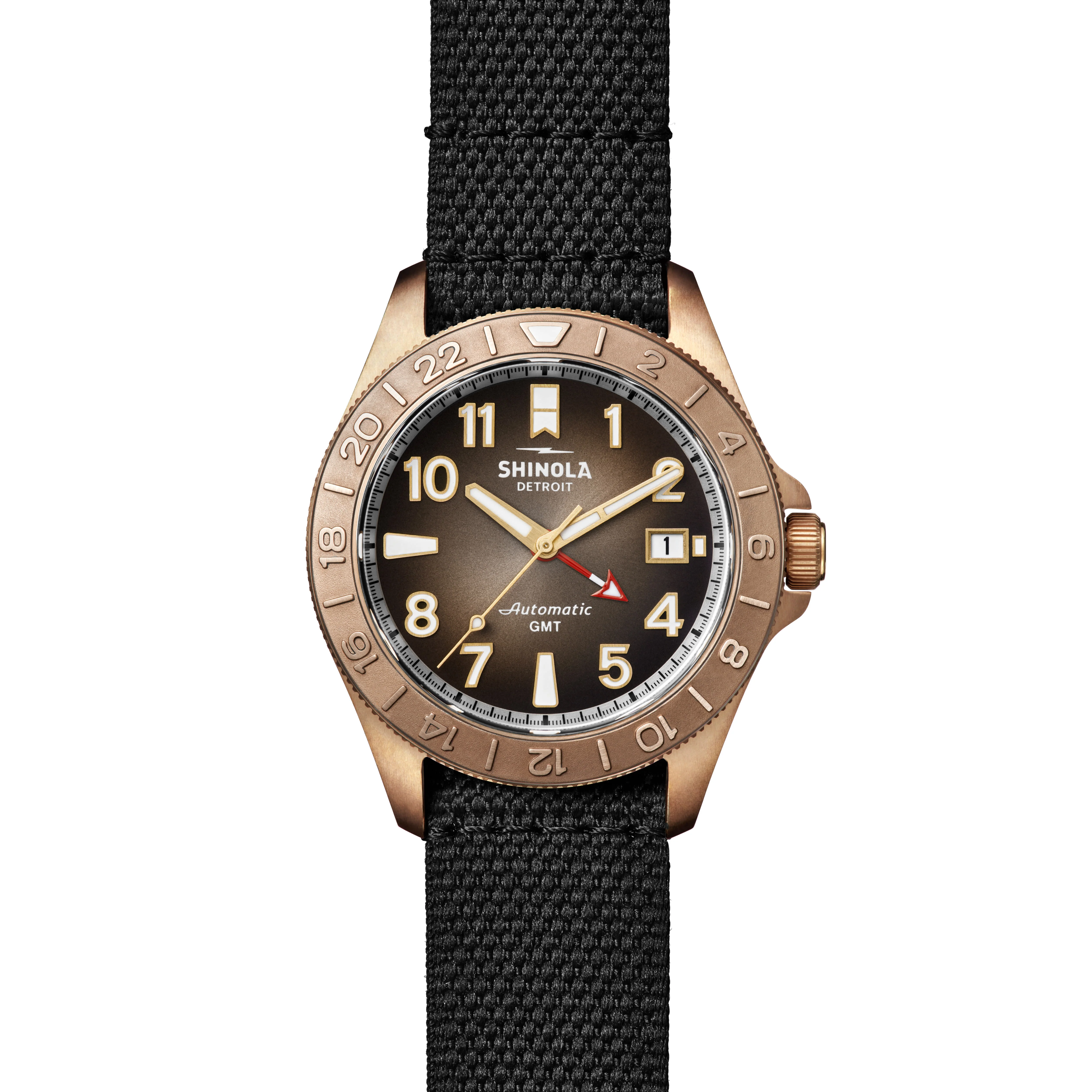 Shinola Bronze Monster GMT Watch (40mm) - Image 4