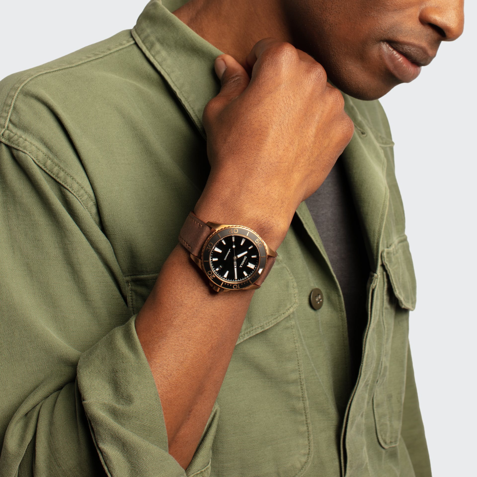 Shinola Bronze Monster Automatic Watch Gift Set (43mm) - Image 10