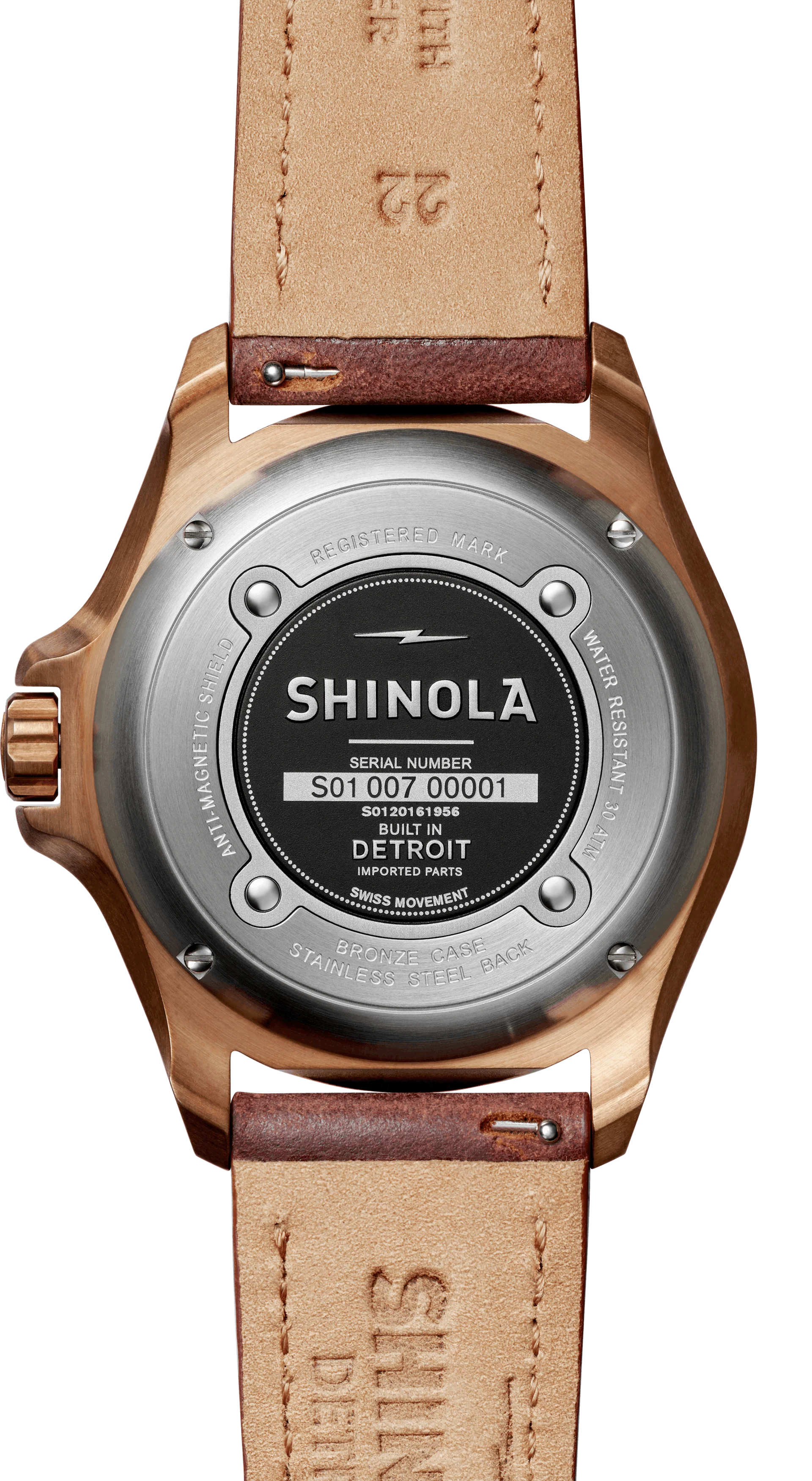 Shinola Bronze Monster Automatic Watch Gift Set (43mm) - Image 7