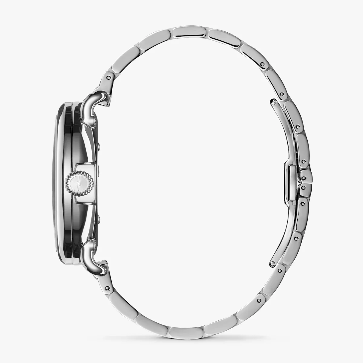 Shinola 41MM Runwell Velvet Alabaster with Blue Index Steel Watch - Image 6