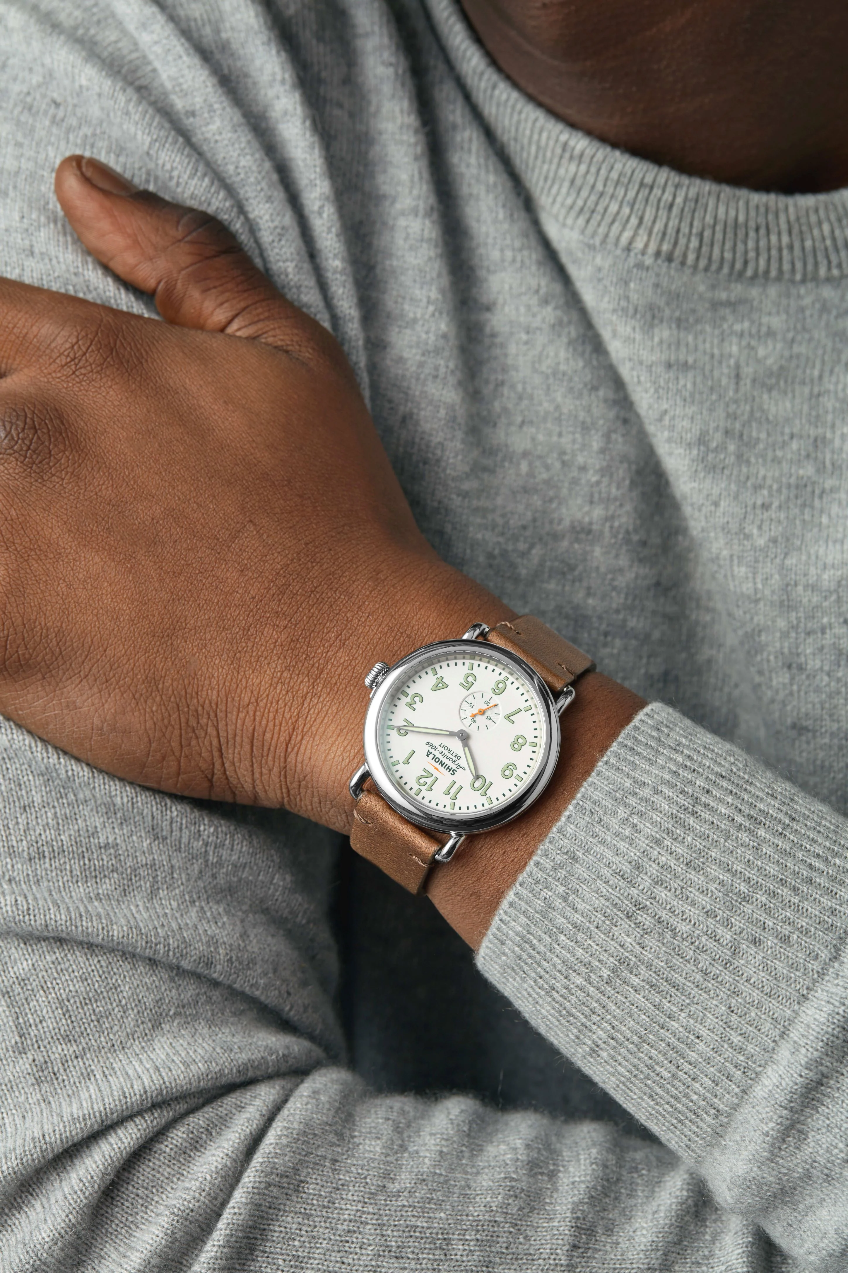 Shinola Runwell Sub Second 41MM with British Tan Strap - Image 5