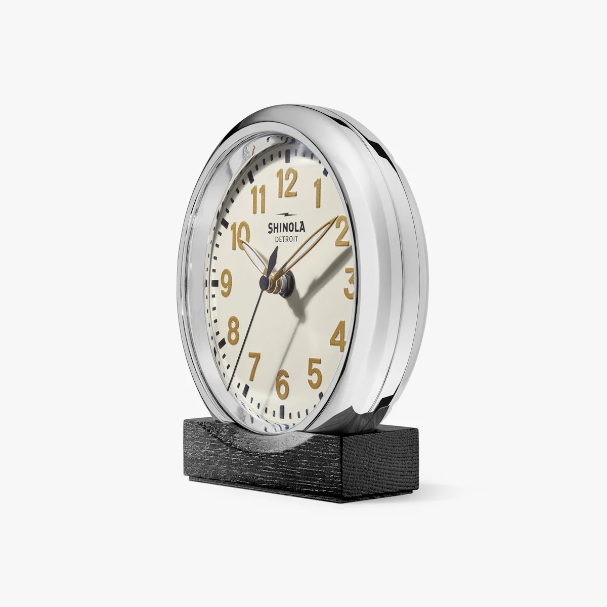 Shinola The Runwell Desk Clock in Cream - Image 2