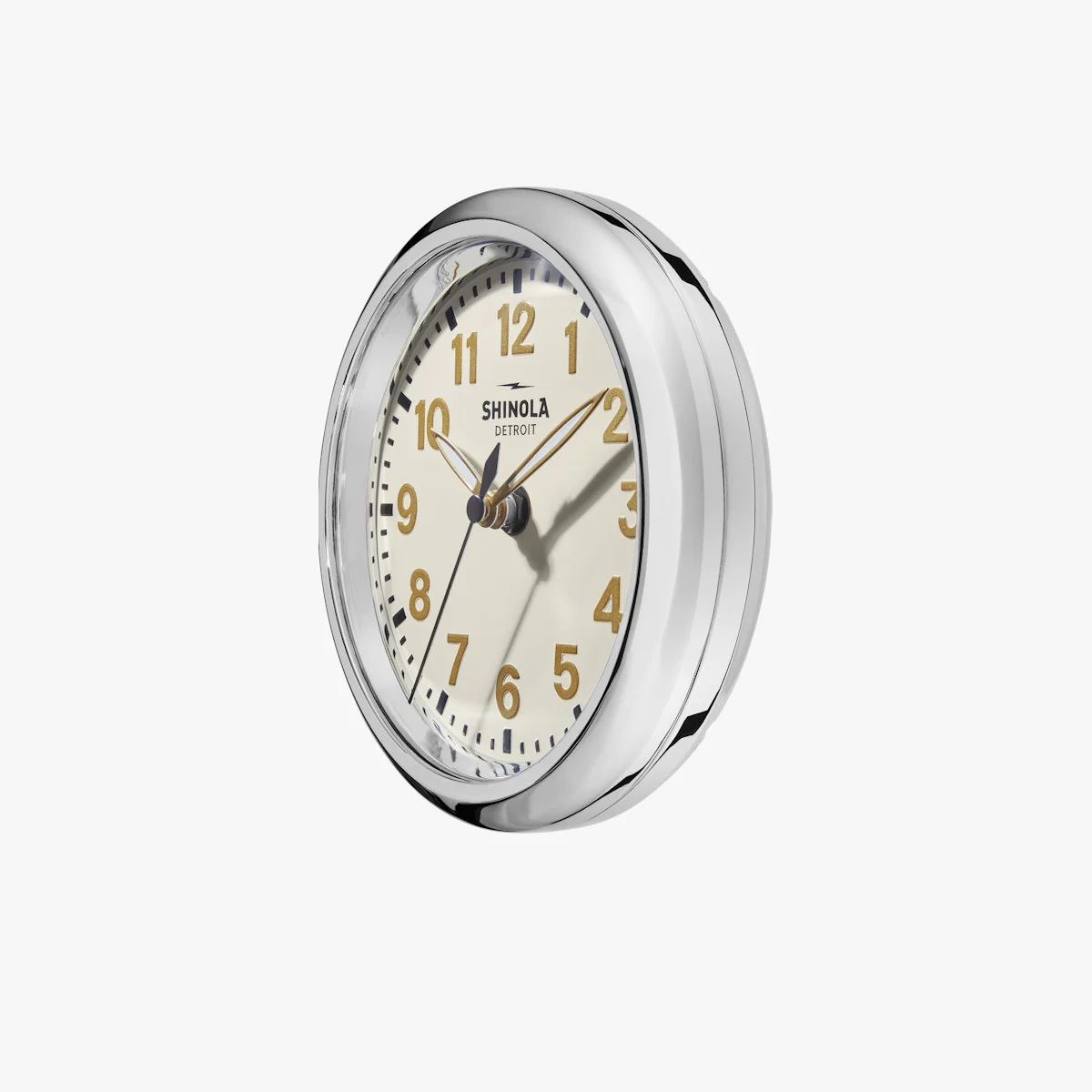 Shinola The Runwell Desk Clock in Cream - Image 4