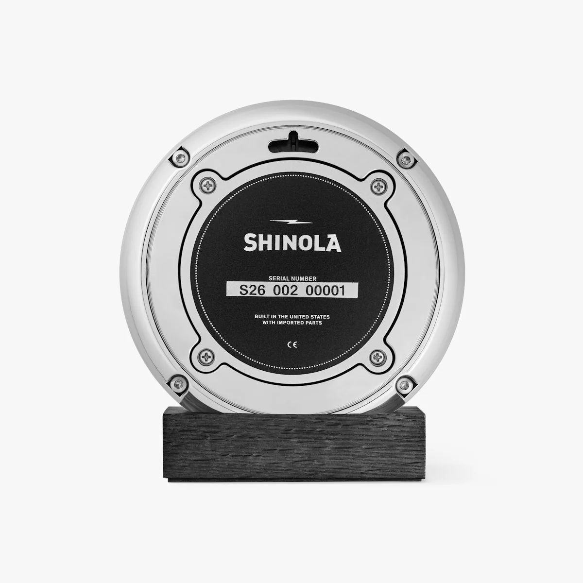 Shinola The Runwell Desk Clock in Cream - Image 5