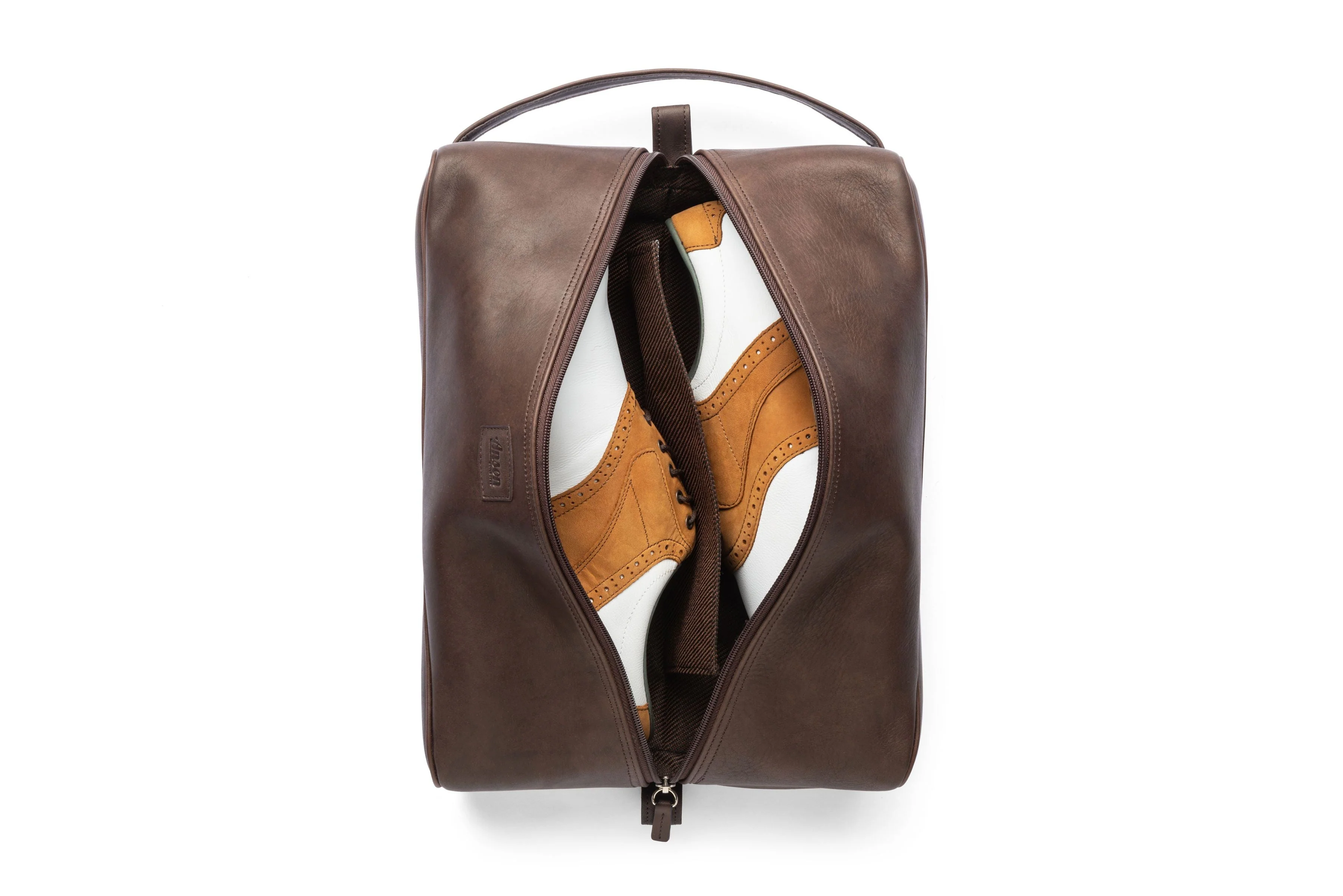 Classic Leather Shoe Bag, Essex Horween Leather In Brown Or Black - Image 10