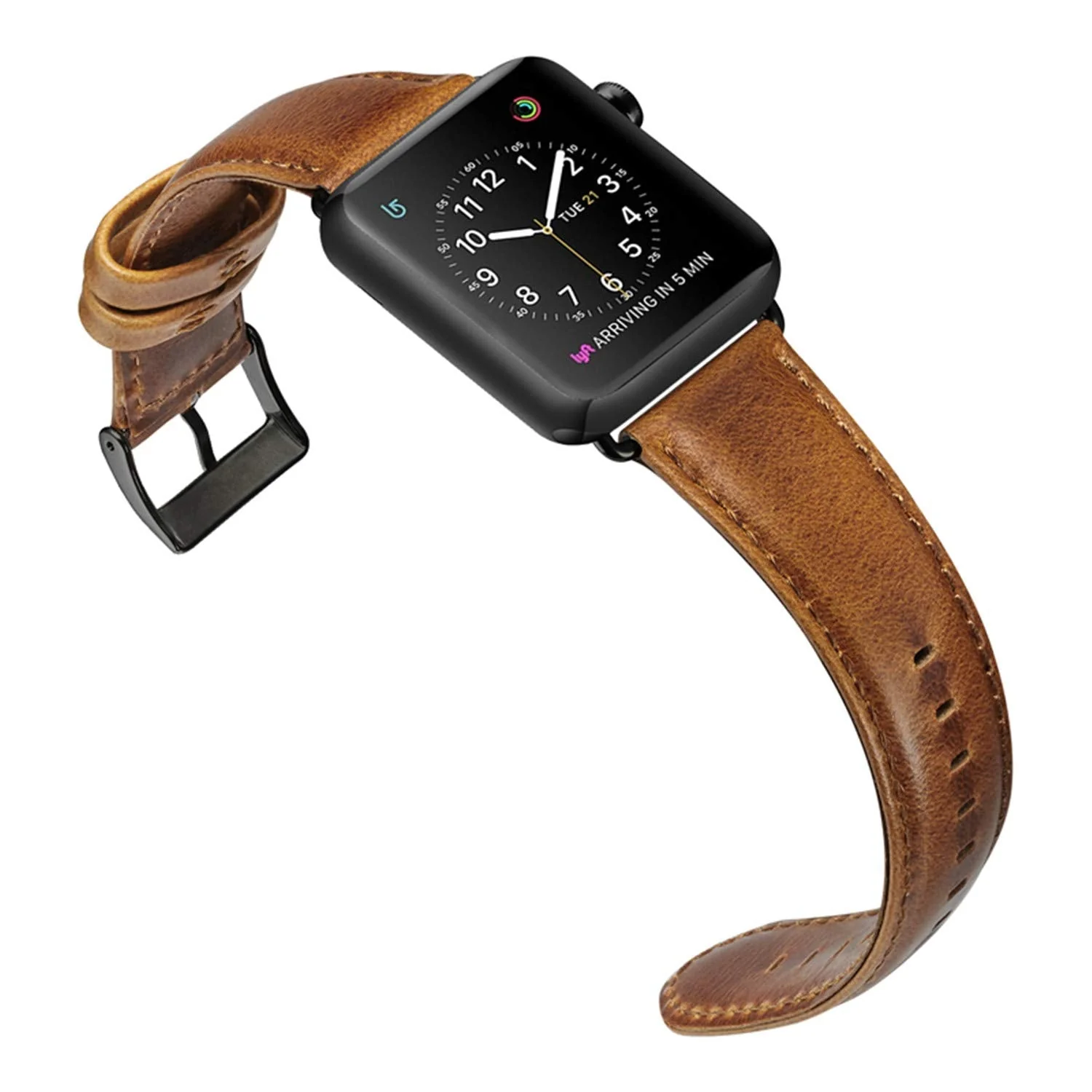 Genuine Luxury Leather Band Compatible For Use With The Apple Watch® Series 1-10 - Image 4