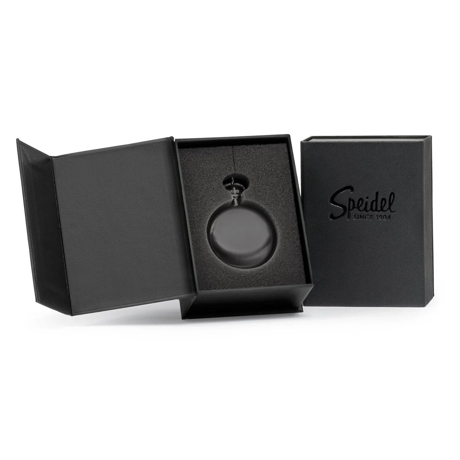Classic Brushed Satin Pocket Watch Collection with Day & Date Sub-Dials - Image 2