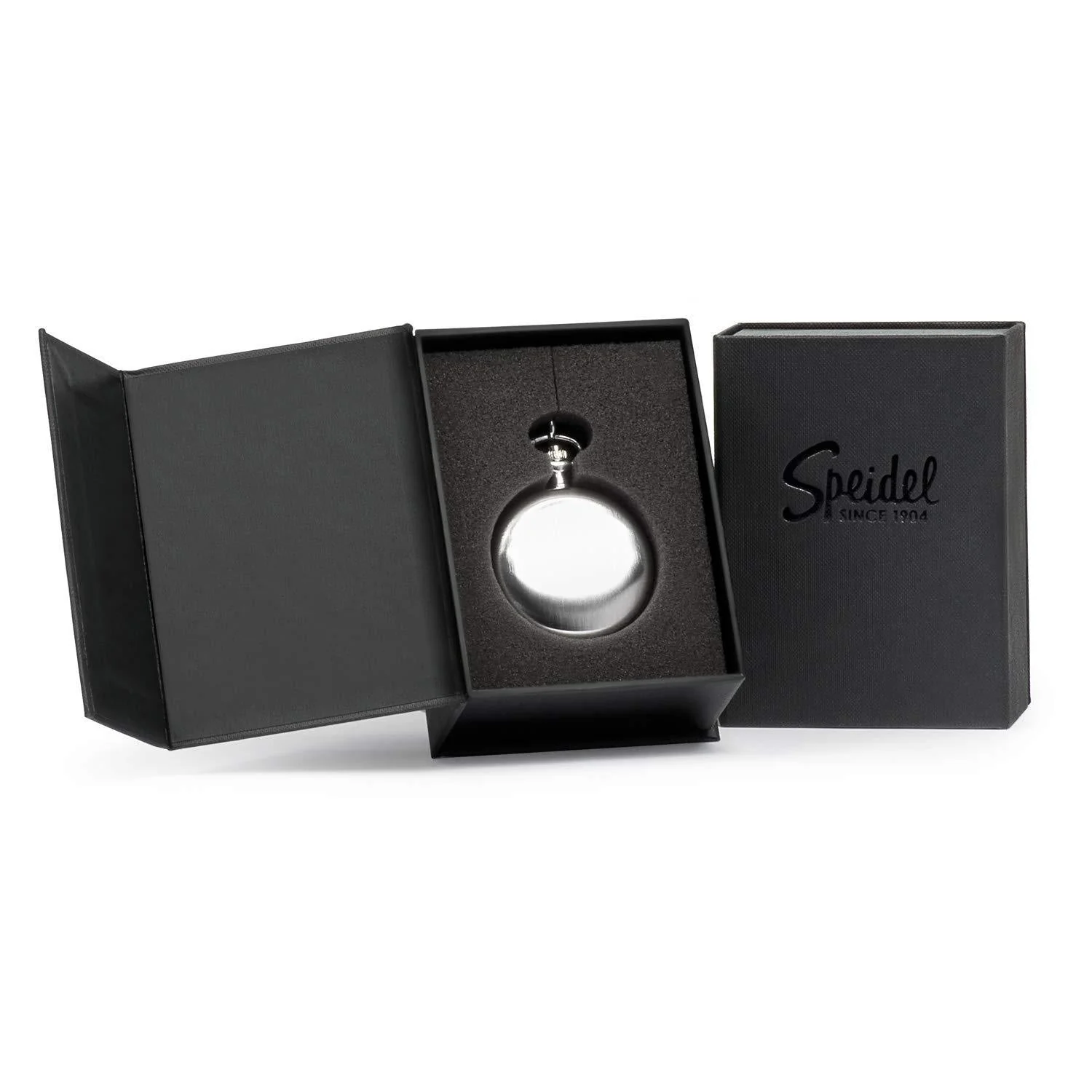 Classic Brushed Satin Pocket Watch Collection with Day & Date Sub-Dials - Image 3