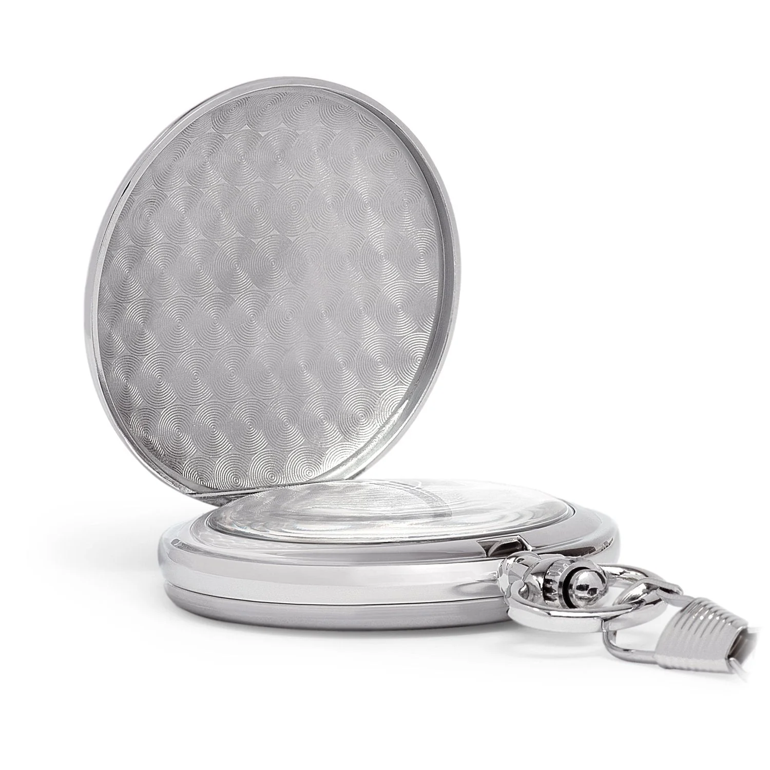 Classic Brushed Satin Pocket Watch Collection with Day & Date Sub-Dials - Image 8