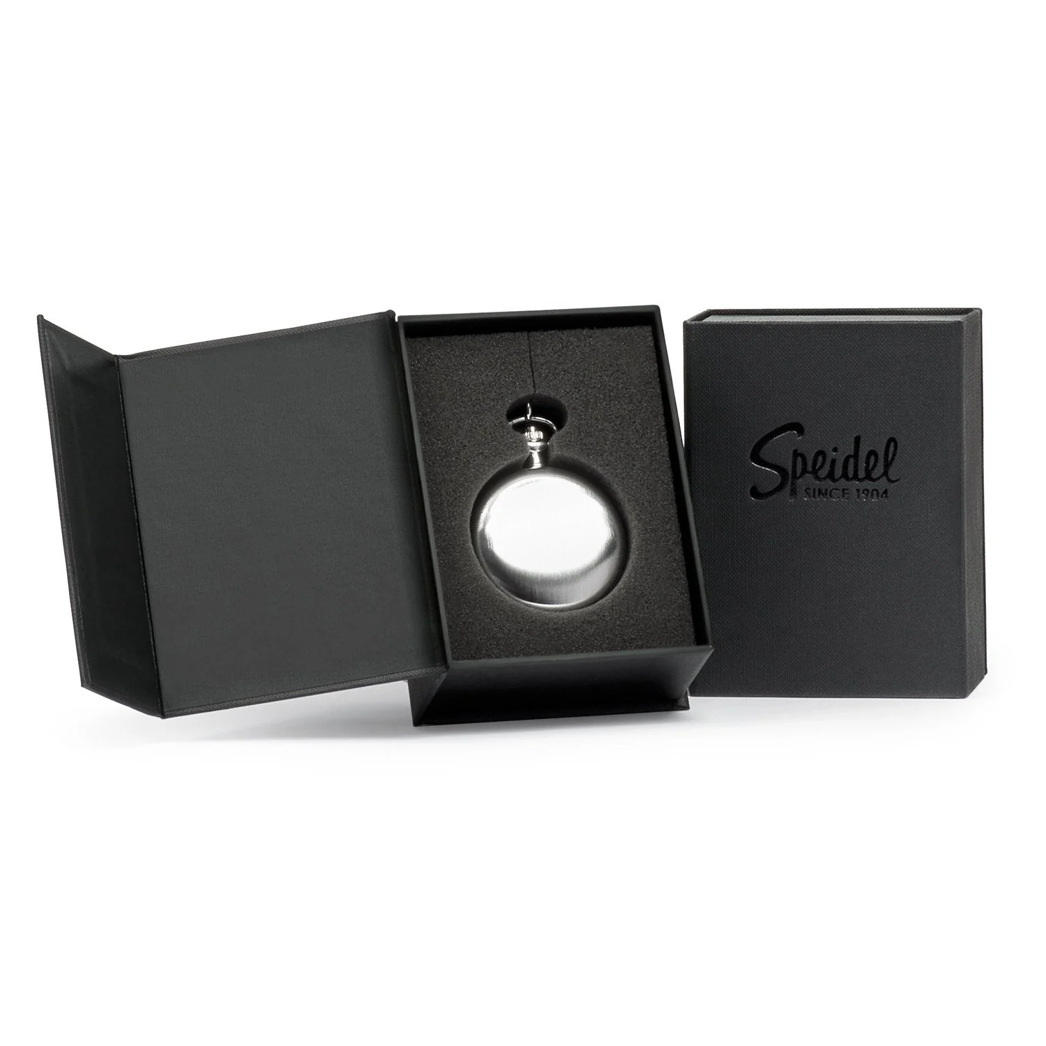 Classic Brushed Satin Pocket Watch Collection with Day & Date Sub-Dials - Image 9