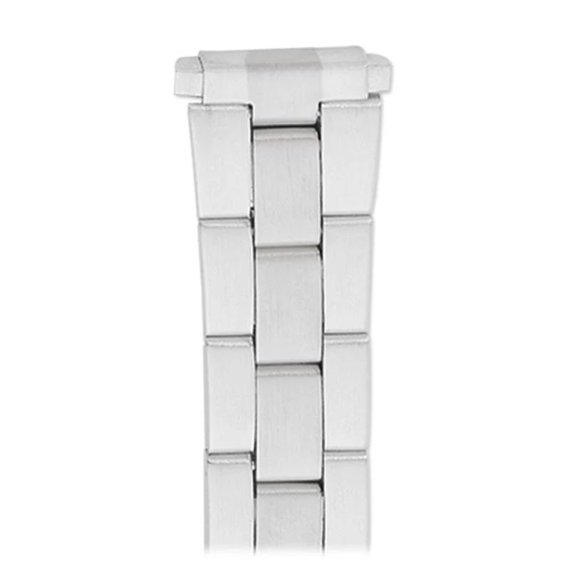 Ladies' 12-16MM Straight Adjustable End Wrapped Link Band in Dual Tone, Gold and Silver - Image 3