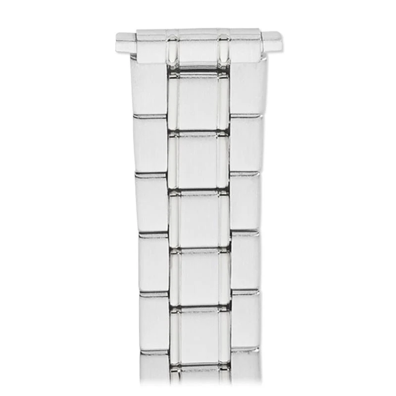 Men's Wrapped Link Straight Adjustable End with Removable Links for Sizing in Silver, Gold and Dual Tone - Image 2