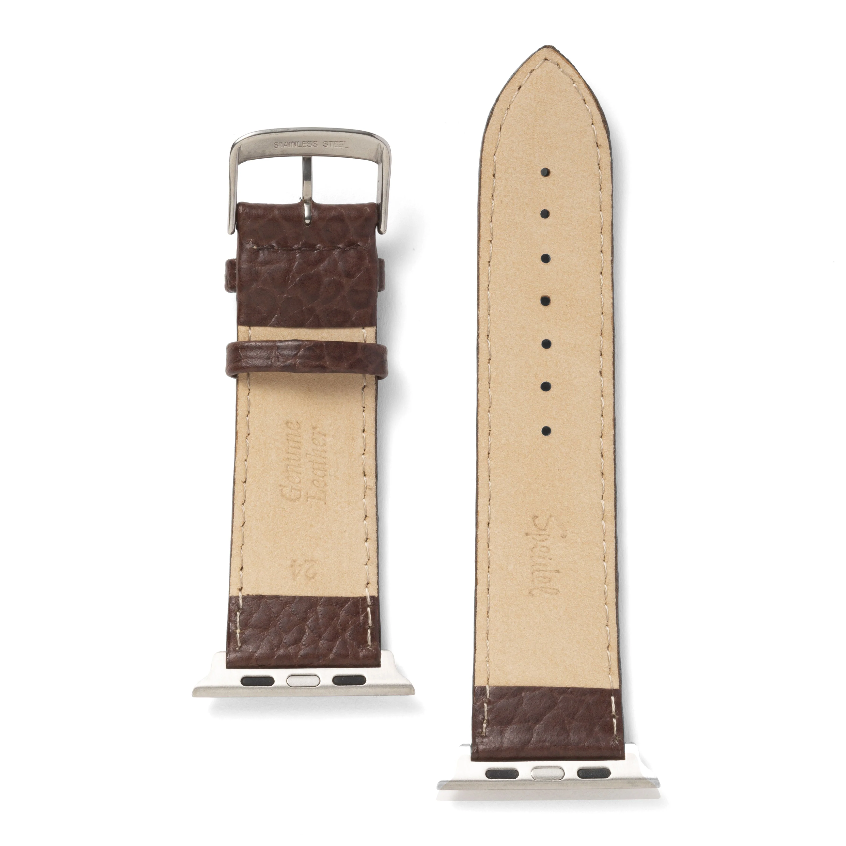 Sport Calf Skin Leather Watchband Compatible For Use With The Apple Watch® (series 1-10) - Image 2