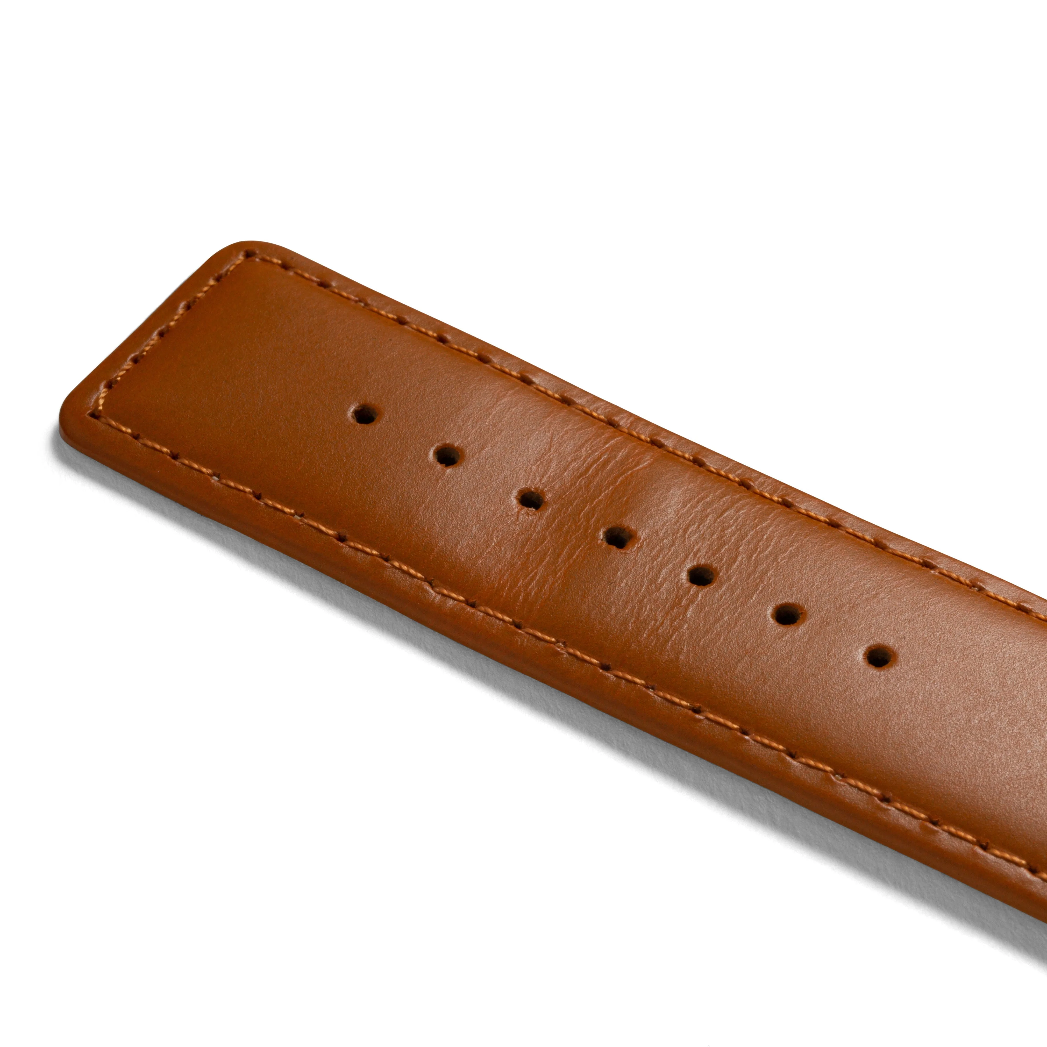 Square Tip Oiled Leather Band Compatible For Use With The Apple Watch® (series 1-10) - Image 10