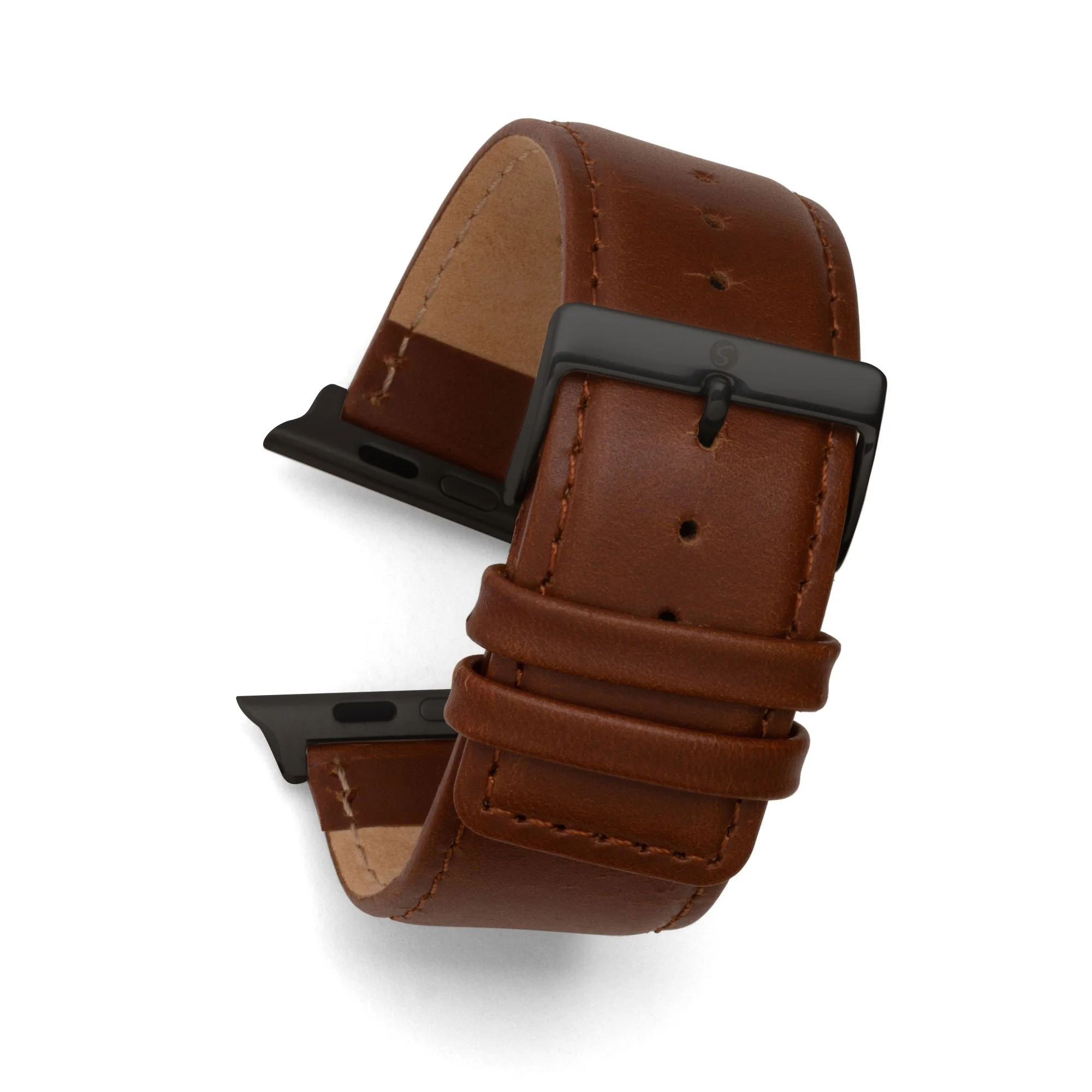 Square Tip Oiled Leather Band Compatible For Use With The Apple Watch® (series 1-10) - Image 12