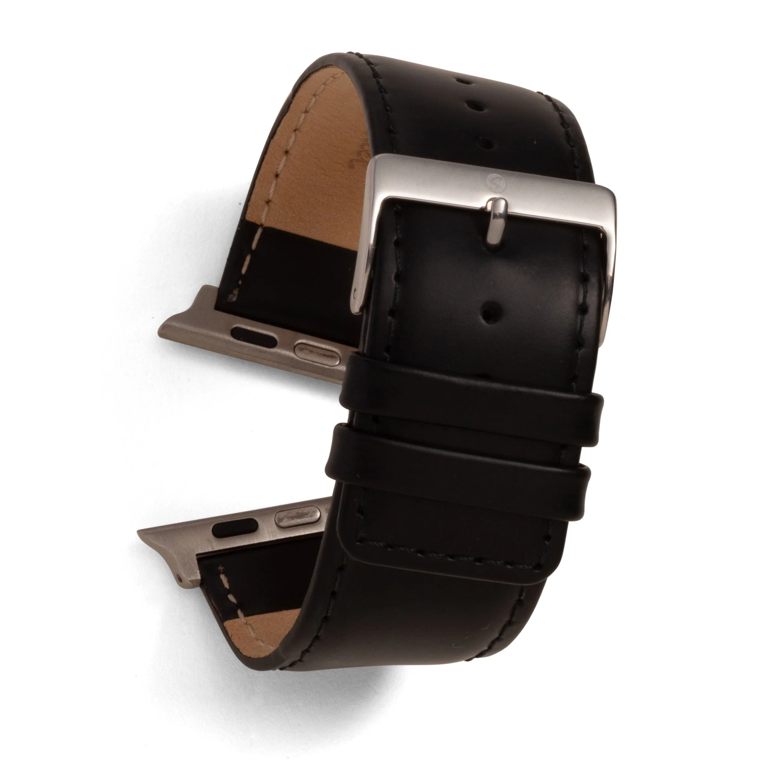 Square Tip Oiled Leather Band Compatible For Use With The Apple Watch® (series 1-10) - Image 5