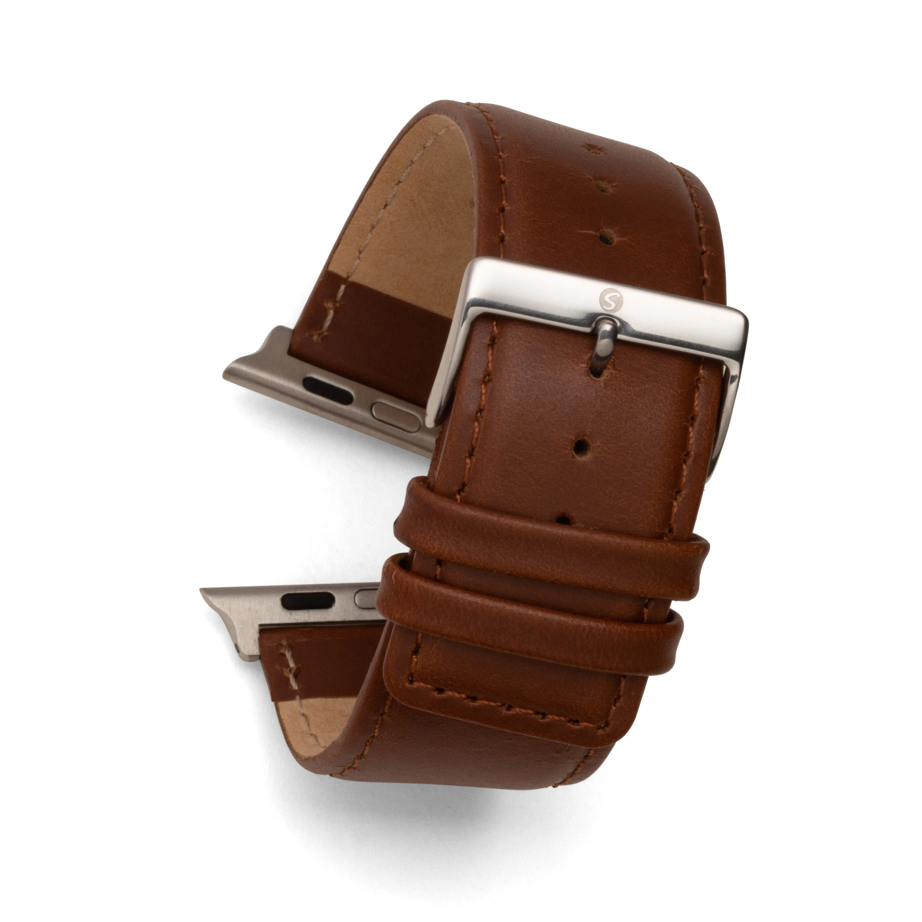 Square Tip Oiled Leather Band Compatible For Use With The Apple Watch® (series 1-10) - Image 6