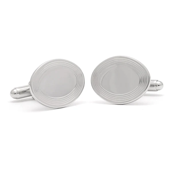 Sterling Silver Oval Cuff Links