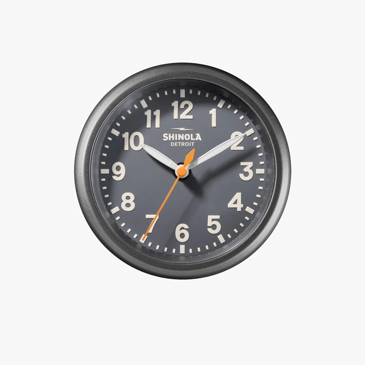 The Runwell 6" Desk Clock Gunmetal/Gray/Cream - Image 4
