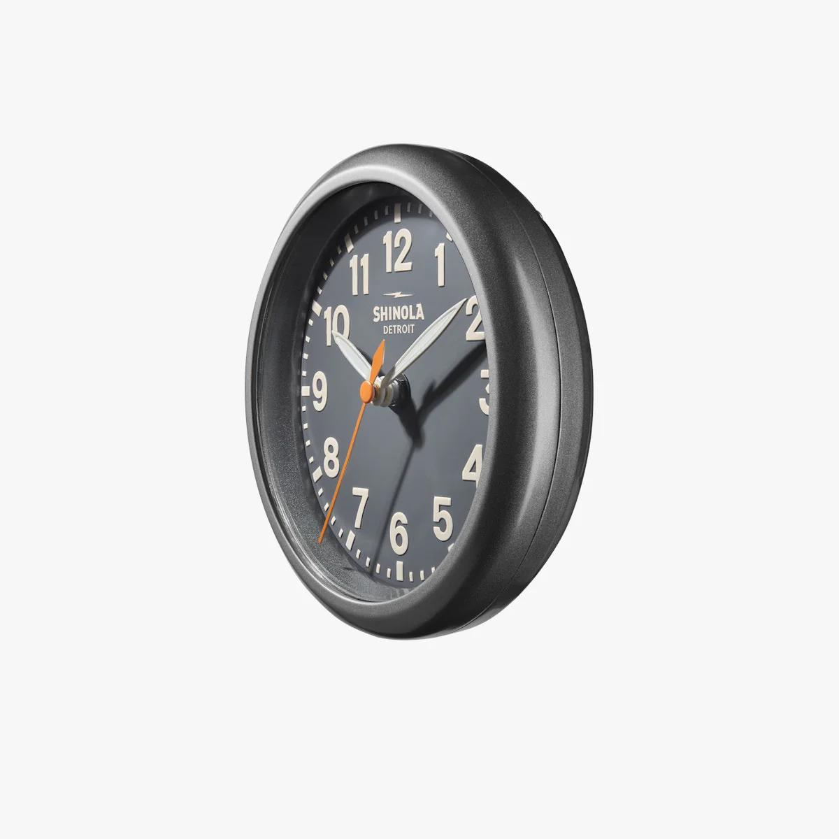 The Runwell 6" Desk Clock Gunmetal/Gray/Cream - Image 5