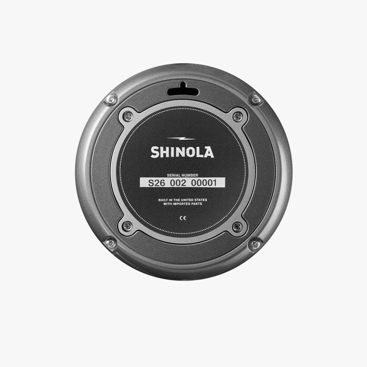 The Runwell 6" Desk Clock Gunmetal/Gray/Cream - Image 6