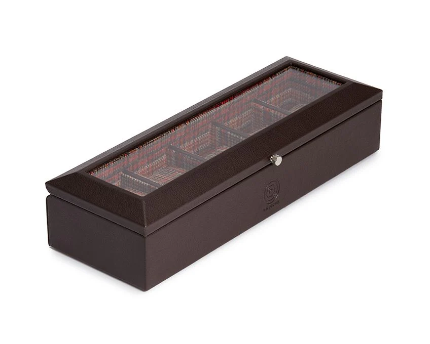 WM Brown 5 Peice Watch Box Brown - Image 3