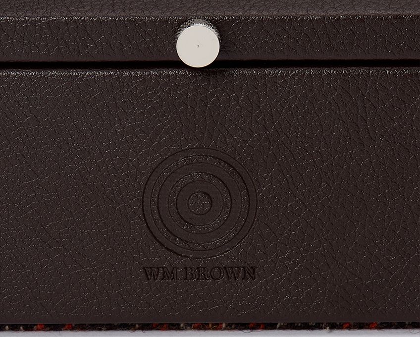 WM Brown 5 Peice Watch Box Brown - Image 7